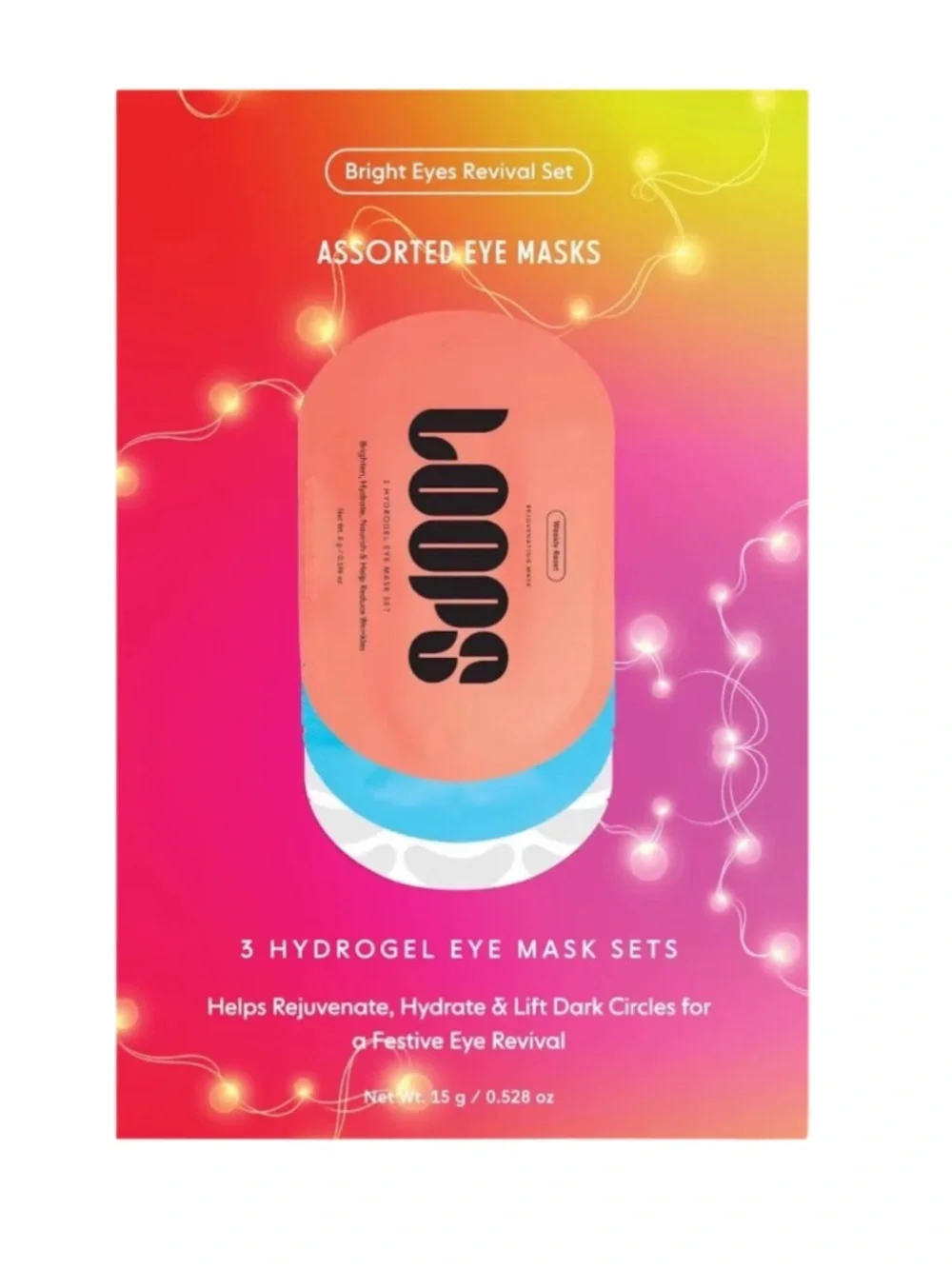 LOOPS Bright Eyes Revival Set - Hydrogel Eye Masks - NEW!!  beauty skincare mask